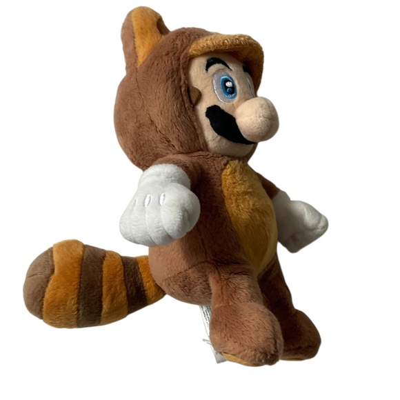 Super Mario 3D Land Tanooki Mario Plush 9” Little Buddy 2013 Nintendo Stuffed To - Picture 4 of 8